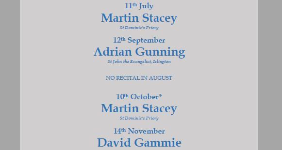 2026 Organ Recitals at St Dominic’s – The Rosary Shrine
