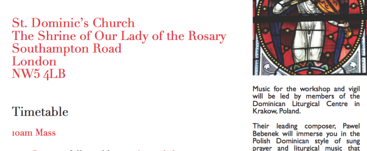 Liturgical Music Workshop