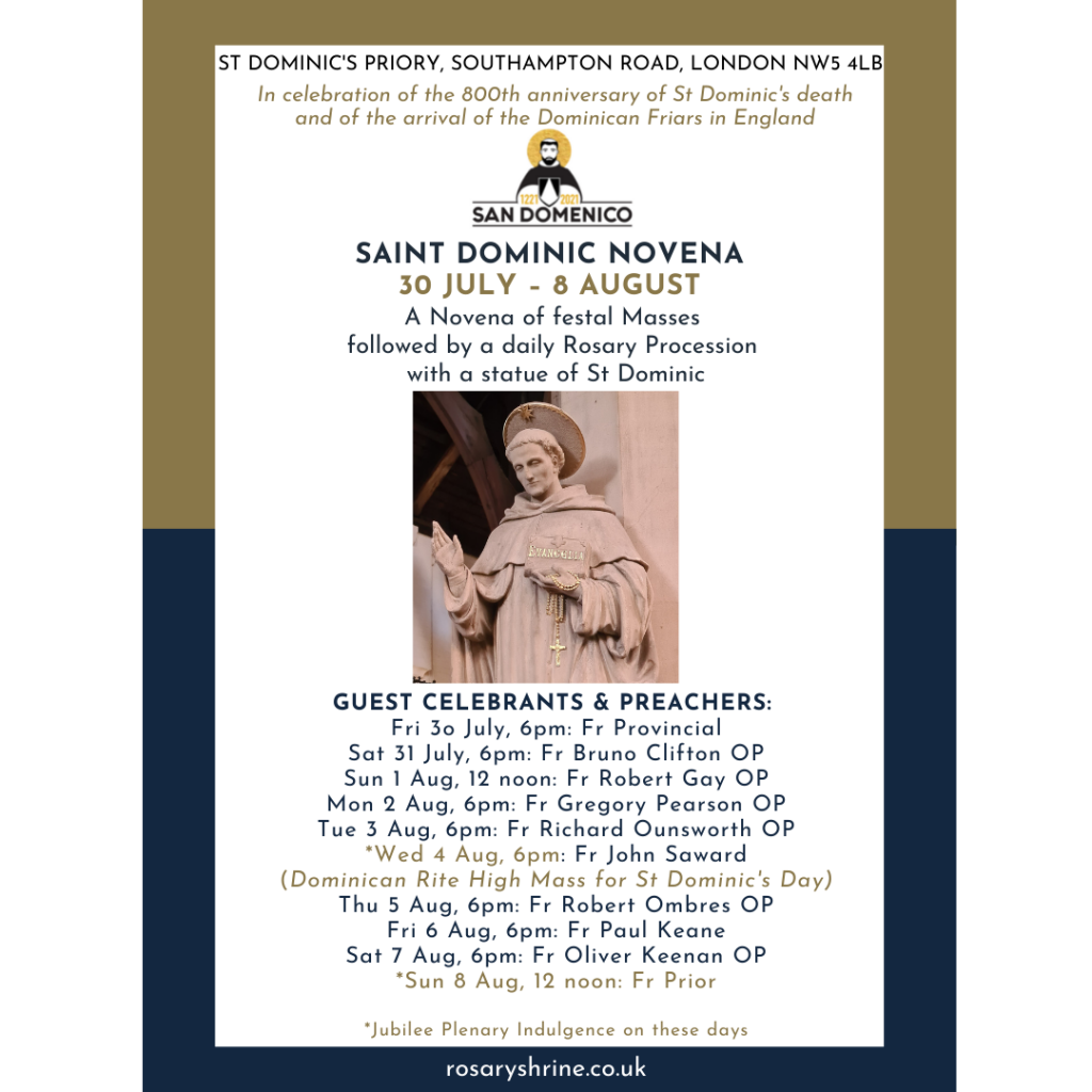 St Dominic Novena 2021 – St Dominic’s – The Rosary Shrine